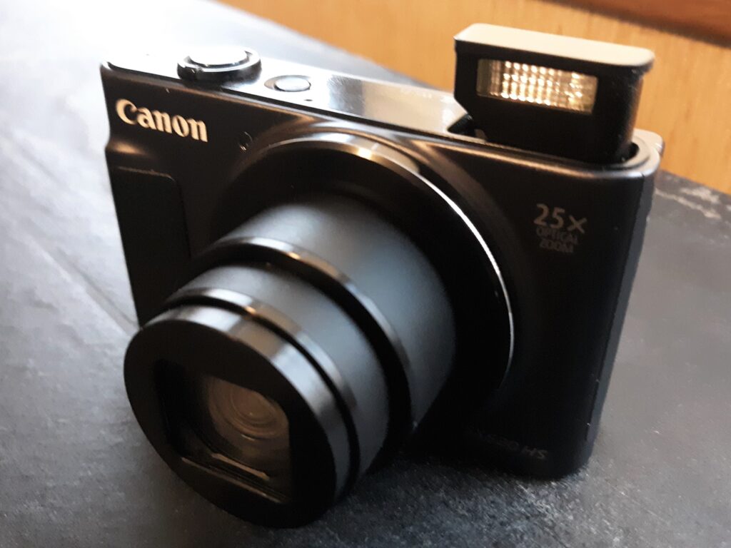 Canon Powershot SX620 Front View with Lens Extended
